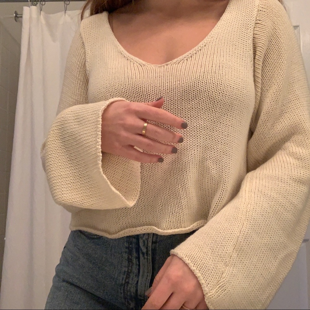 Aerie Wrap-Back Sweater